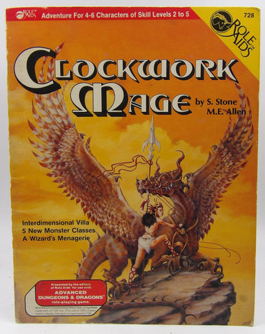 Clockwork Mage (Role Aids/Advanced Dragons and Dungeons), by M.E. Allen, S. Stone
