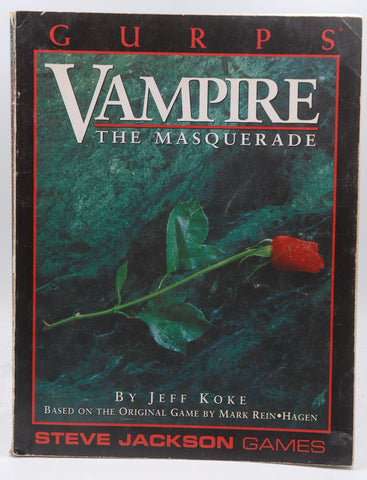 Gurps Vampire The Masquerade RPG, by Jeff Koke