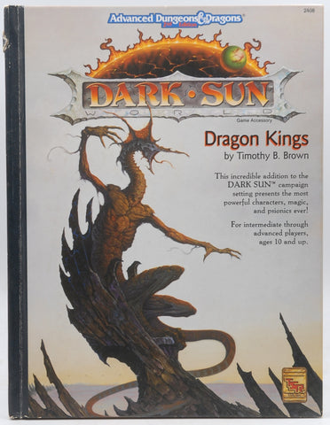 AD&D Dark Sun Dragon Kings TSR, by Timothy B Brown