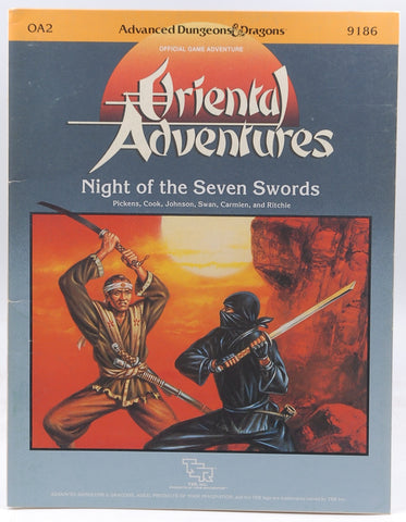 AD&D OA2 Night of the Seven Swords VG, by Pickens et al