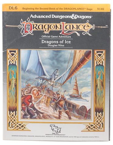 AD&D DL6 Dragons of Ice G+, by Douglas Niles