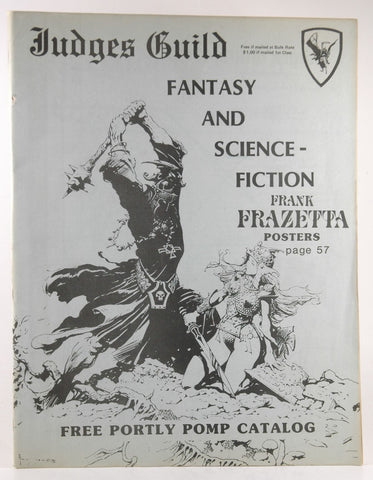 Judges Guild Free Portly Pomp Catalog Fantasy and Science Fiction Rare, by