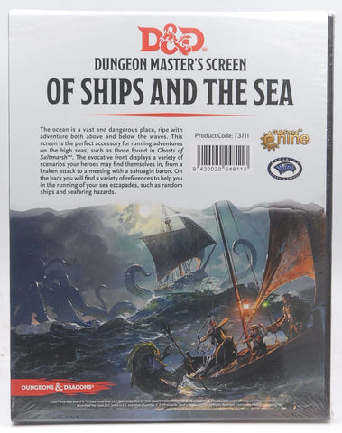 D&D 5e RPG Of Ships and the Sea Screen SW, by Staff