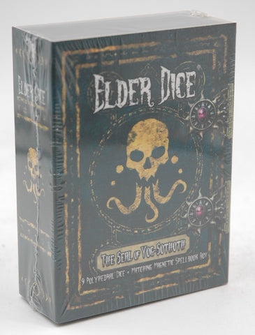 Elder Dice The Seal of Yog-Sothoth Interstellar 9 Blue/Black Dice w/Case, by