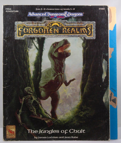 No Map AD&D Forgotten Realms The Jungles of Chult TSR lvl 5-8, by James Lowder, Jean Rabe