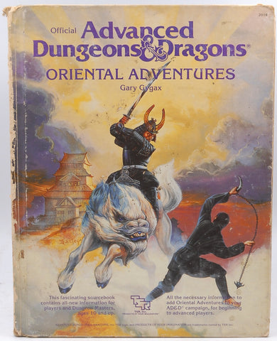 Oriental Adventures: The Rulebook for AD&D Game Adventures in the Mystical World of the Orient (Official Advanced Dungeons & Dragons), by Marcela-Froikeval, Francois, Cook, David, Gygax, Gary
