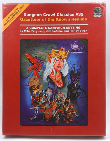 Dungeon Crawl Classics 35: Gazetteer of the Known Realms, by Harley Stroh,Jeff LaSala,Mike Ferguson