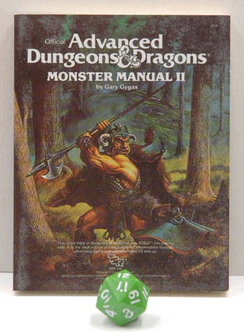 Monster Manual II AD&D Mini Book Miniature, by Gary Gygax