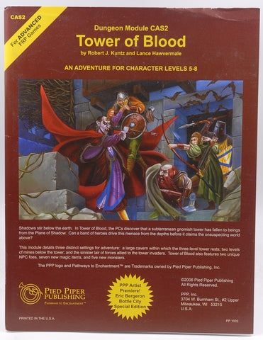 AD&D Tower of Blood #154, by Robert J Kuntz, Lance Hawvermale