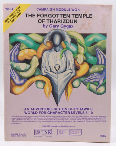 AD&D WG4 The Forgotten Temple of Tharizdun Greyhawk VG++, by Gary Gygax
