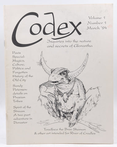 Codex Magazine #1 March 1994 Glorantha Heroquest RPG, by Various