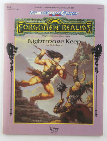 AD&D Nightmare Keep Forgotten Realms VG, by Rick Swan  