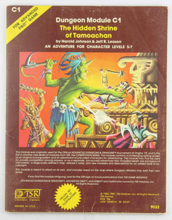 Hidden Shrine of Tamoachan (Advanced Dungeons and Dragons Module C1), by Johnson, Harold  