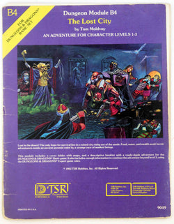 The Lost City (Dungeons and Dragons Module B4), by Moldvay, Tom  