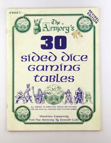 The Armory's 30 Sided Dice Gaming Tables, by Donald Cole  