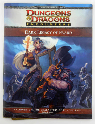 D&D Encounters Dark Legacy of Evard, by Baker  