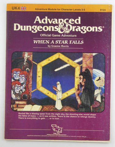 AD&D UK4 When a Star Falls VG+, by Graeme Morris  