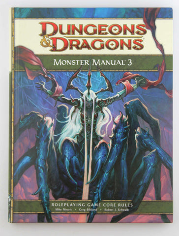 Monster Manual 3: A 4th Edition D&D Core Rulebook (Dungeons & Dragons 4th edition), by Mike Mearls, Greg Bilsland, Robert J. Schwalb  