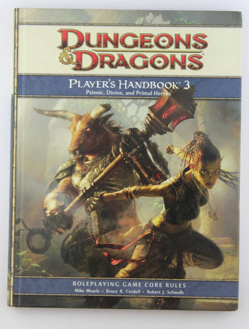 Player's Handbook 3: A 4th Edition D&D Core Rulebook, by Heinsoo, Rob,Schwalb, Robert J.,Mearls, Mike  