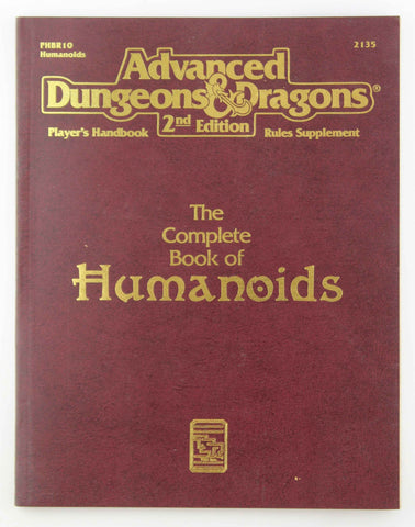 Advanced Dungeons & Dragons: The Complete Book of Humanoids by Bill Slavicsek (May 18,1993), by   
