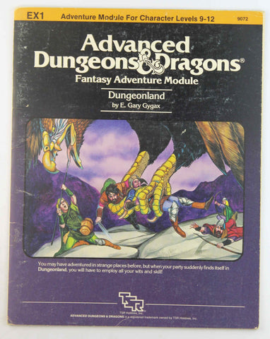AD&D EX1 Dungeonland G+, by E Gary Gygax  