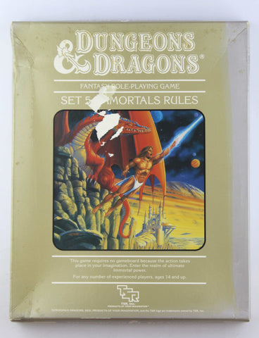 Dungeons & Dragons Set 5 Immortals Rules, by Mentzer, Gygax, Arneson  