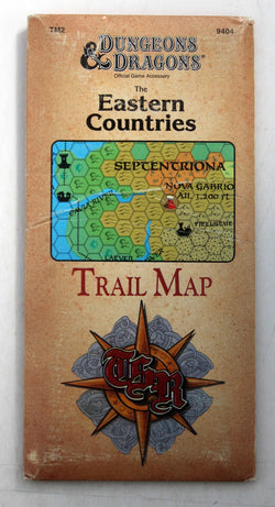 The Eastern Countries: Trail Map (Dungeons & Dragons Accessory TM2), by TSR  