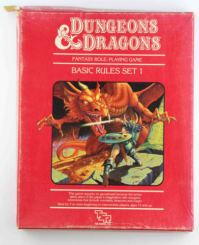 D&D Dungeons & Dragons 1011 Set 1 Basic Rules, by Gygax, Mentzer, Arneson  