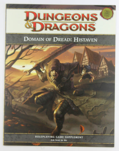 D&D 4e Free RPG Day Domain of Dread: Histhaven, by Erik Scott de Bie  