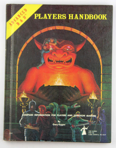 AD&D Players Handbook Original Cover VG+, by Gygax  