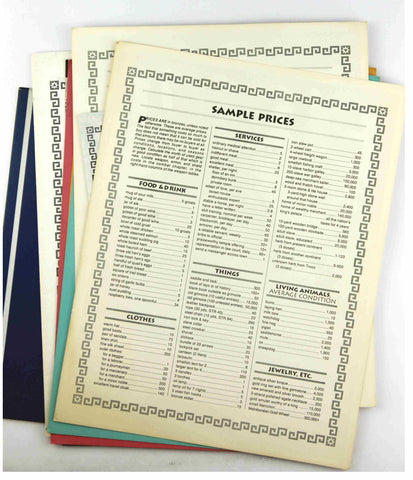 Elric!: Gamemaster Screen : Gruesome Gamemaster Gobbets!/Gamemaster's Screen/4 Rules Reference Cards/Gamemaster Bookmark/New Character Record Sheets/, by Bjorksten, Gustav, Watts, Richard, Brooks, Les  