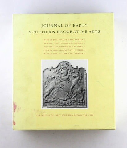 Journal of Early Southern Decorative Arts (Five Volume Set), by Edited By Gary J. Albert  