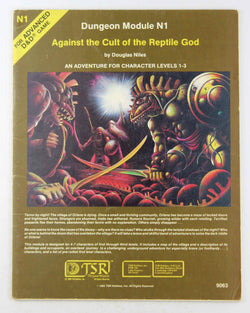 AD&D N1 Against the Cult of the Reptile God VG, by Niles  