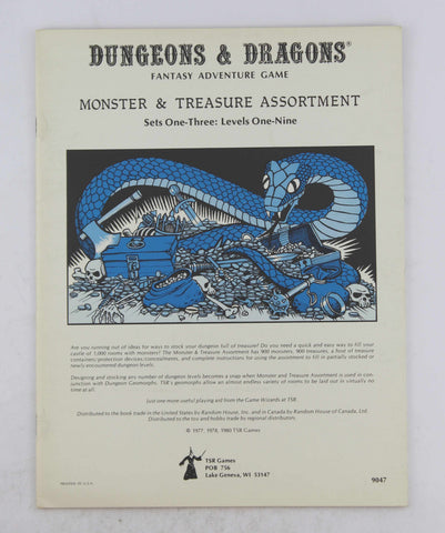 D&D Monster & Treasure Assortment Set One Levels One-Nine, by Various  