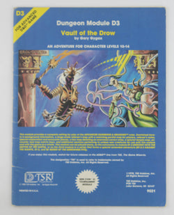 AD&D D3 Vault of the Drow VG, by Gygax  