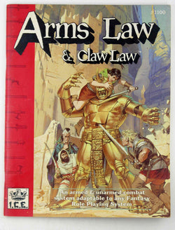 Rolemaster RPG Arms Law & Claw Law, by Charlton, et al  