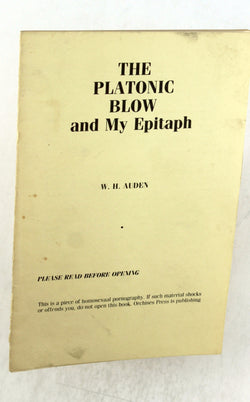The Platonic Blow and My Epitaph, by Auden, W. H.  
