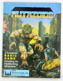 Mutazoids: Post-Holocaust Roleplaying in a world full of Mutants and Super Powers (2nd Edition), by Ken Whitman  