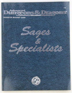 AD&D 2e Sages & Specialists, by Forbeck  
