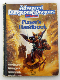 AD&D 2e Player's Handbook Rubbed, by Cook  