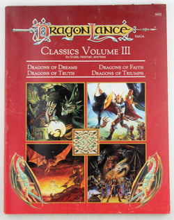Dragonlance Classics: Dragons of Dreams, Dragons of Faith, Dragons of Truth, Dragons of Triumph (Dragon Lance Saga, 9453 Book and Map), by Grubb, Jeff, Hickman, Tracy, Niles  