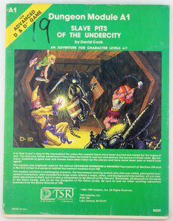 AD&D A1 Slave Pits of the Undercity Marker, by David Cook  