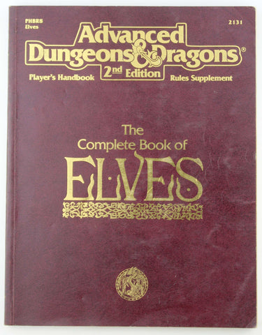 AD&D 2e The Complete Book of Elves Soiled, by McComb, et al  