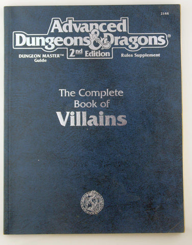 AD&D 2e The Complete Book of Villains VG, by Botula  