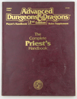 AD&D 2e The Complete Priest's Handbook Stained, by Aaron Allston  