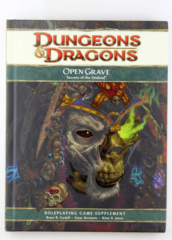 Open Grave: Secrets of the Undead (D&d Supplement) (Dungeons & Dragons) by Wizards RPG Team (20-Jan-2009) Hardcover, by   
