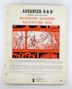 AD&D Dungeon Masters Adventure Log, by In House  