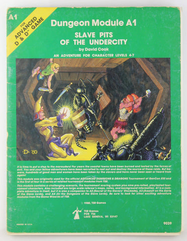 AD&D A1 Slave Pits of the Undercity G, by David Cook  