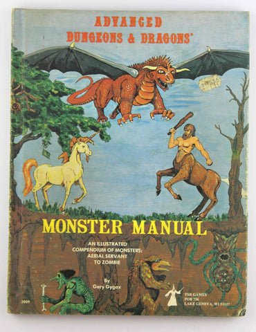AD&D 3rd Print Monster Manual, by Gary Gygax  