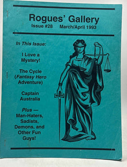 Rogues' Gallery APA/Zine Issue 28 Mar Apr 1993 Mystery, by Allston  